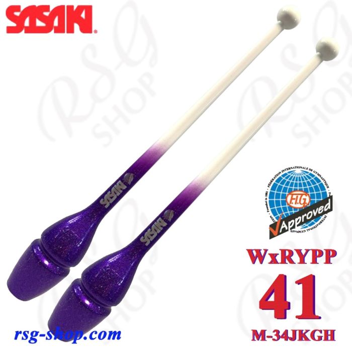 Clavette Sasaki M-34JKGH WxRYPP 41cm Bianco x RoyalPurple FIG
