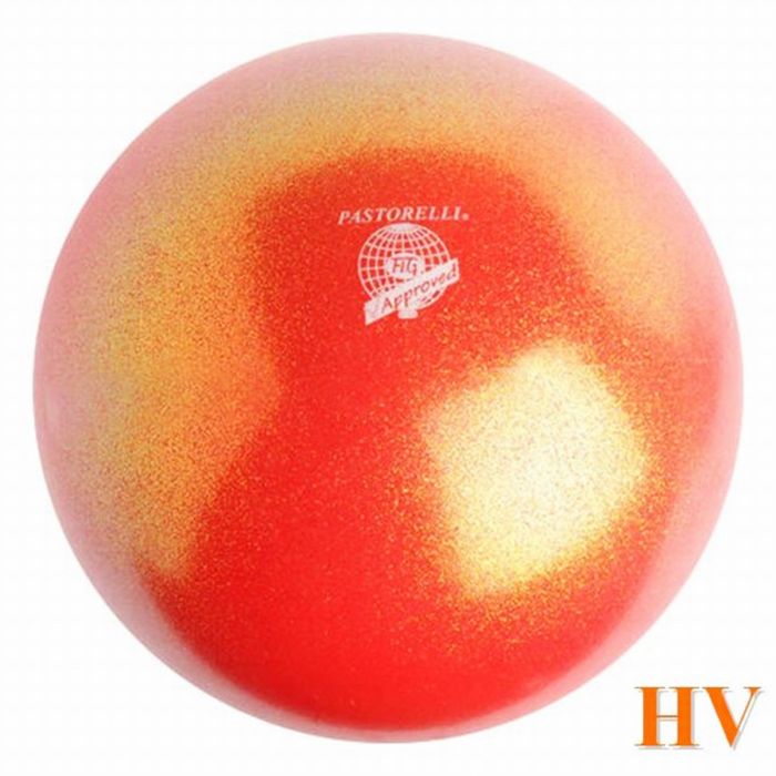 Balle Pastorelli Glitter Rossarancio HV 18 cm FIG Art. P00033