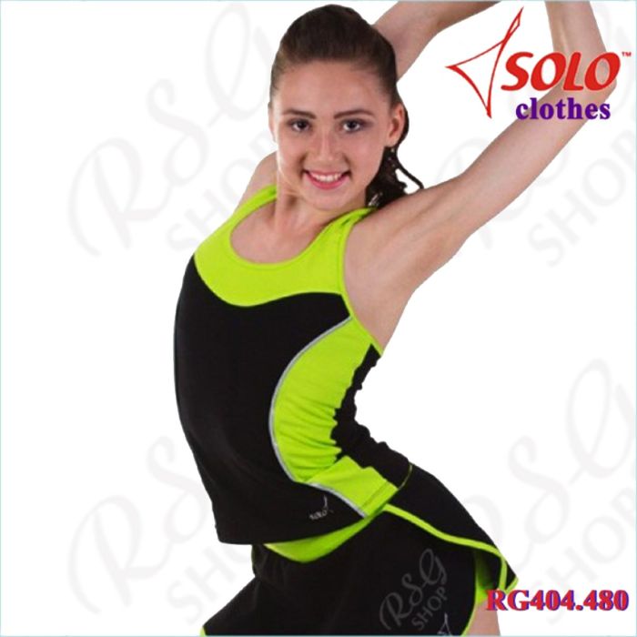 Top Solo Cotton Lime Green-Black RG404.480