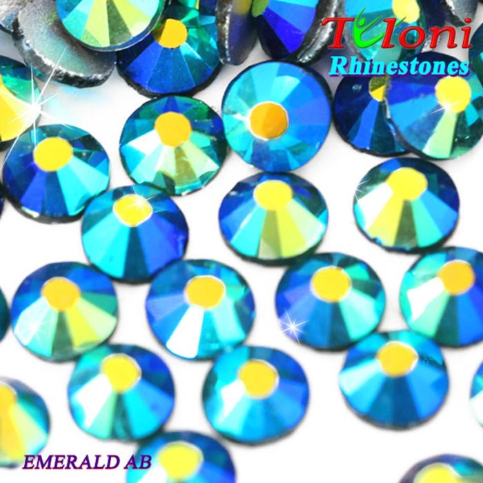 Strass Tuloni col. Emerald AB 1440 mod. Basic HotFix