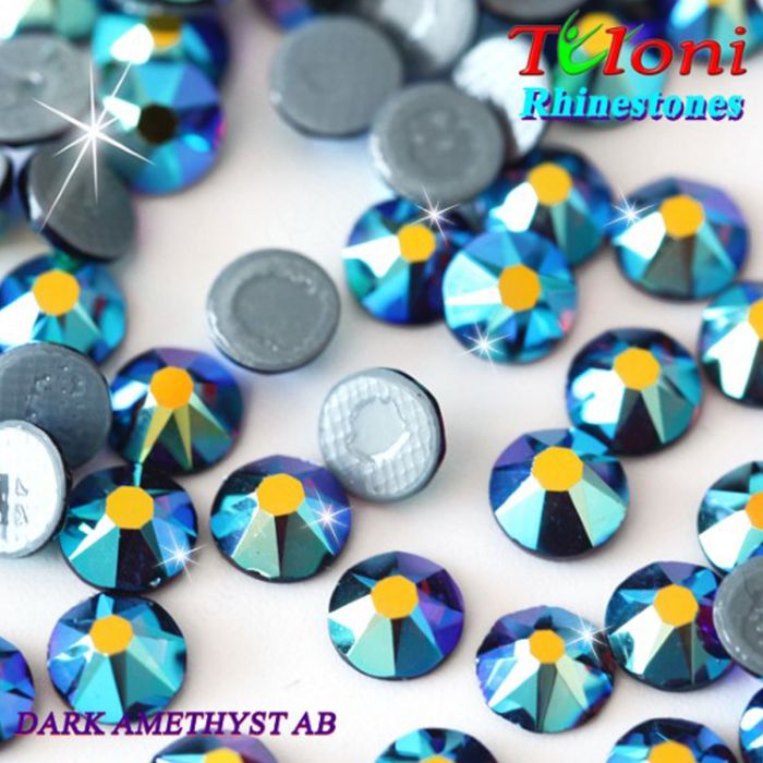 Strass Tuloni col. Dark Amethyst AB 1440 mod. Elite HotFix