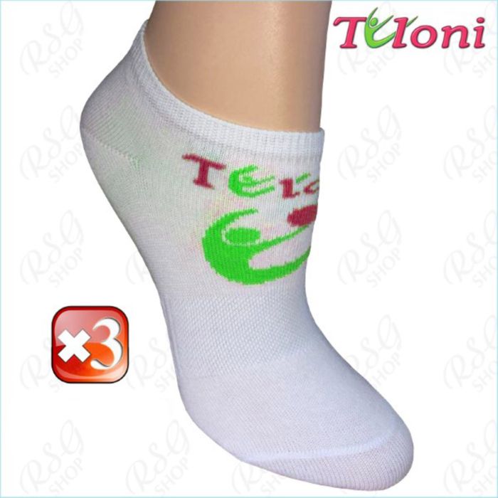 3x RSG Calzini Tuloni Logo col. Bianco-Verde Art. T0973-3G