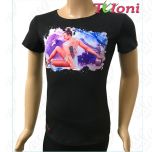 T-shirt Tuloni mod. Nastya col. Black Art. TSH06-B