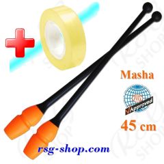 Keulen Pastorelli 45 cm Masha col. Black-Orange Art. 02902 + Bonus
