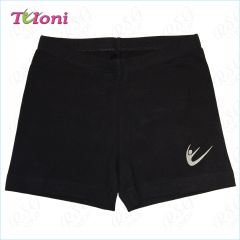 Kurzhose Tuloni SH01CL-B Logo Schwarz