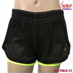 Doppelte Kurzhose Solo Black-Lime Neon RG768.0-13