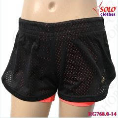 Doppelte Kurzhose Solo Black-Orange RG768.0-14