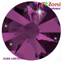 Strass Tuloni col. Dark Amethyst 288/1440 pcs. mod. Stile HotFix Flat Back