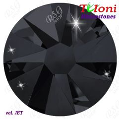 Strass Tuloni col. Jet 288/1440 pcs. mod. Stile HotFix Flat Back