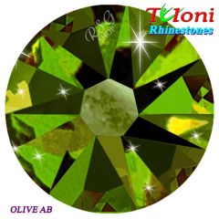 Strass Tuloni col. Olive AB 1440 mod. Basic HotFix