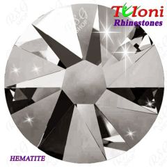 Strass Tuloni col. Hematite 288/1440 pcs. mod. Stile HotFix Flat Back