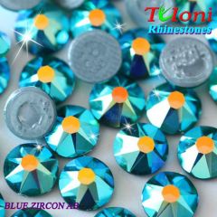 Strass Tuloni col. Blue Zircon AB 288/1440 pcs. mod. Stile HotFix