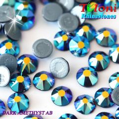 Strass Tuloni col. Dark Amethyst AB 288/1440 pcs. mod. Stile HotFix