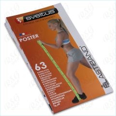 Übungsanleitung Sveltus Elastiband® Fitness Gymnastik Poster in 18 Sprachen
