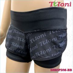 Doppelte Kurzhose Tuloni Netz SH03 col. Black Art. SH03PDM-BB