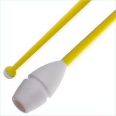Mazas insertables 36cm mod. Nika bi-col. Blanco x Amarillo Art. T0145